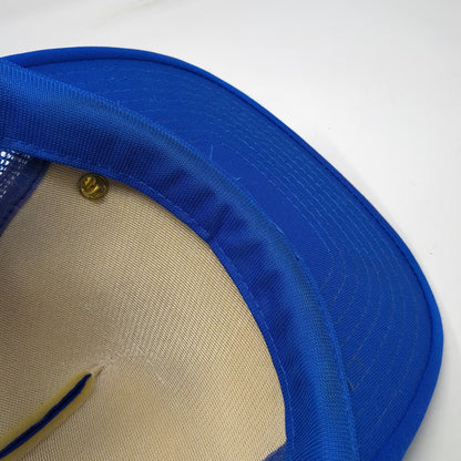Sportcap Trucker Hat Blue Idaho Safari Potato Mascot Mesh Snapback Vintage