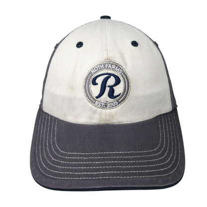 Roth Farms Est. 2003 Strapback Hat Gray M/L Adjustable Embroidered Richardson