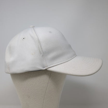 Smitty Baseball Cap White L Flexfit Tonal Logo Structured Athletic Stretch Hat