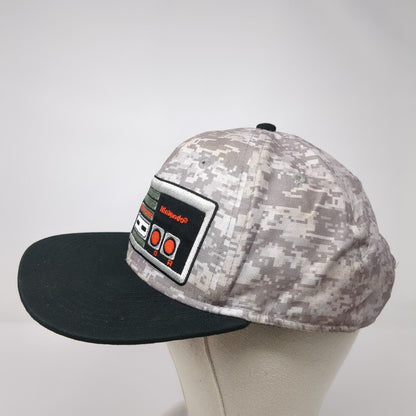 Nintendo Controller Snapback Hat Camouflage One Size Adjustable Embroidered
