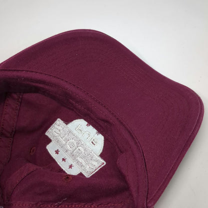 BIG Baseball Cap Red One Size Stouts Pub Shield Embroidered Cotton Slideback Hat