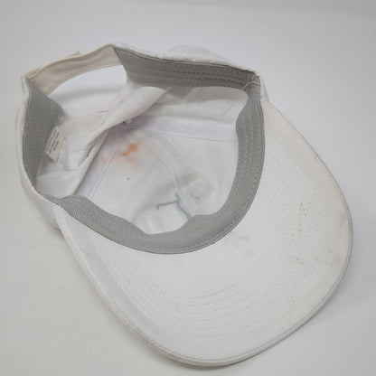 LPGA Strapback Baseball Cap White One Size Adjustable Embroidered 6 Panel
