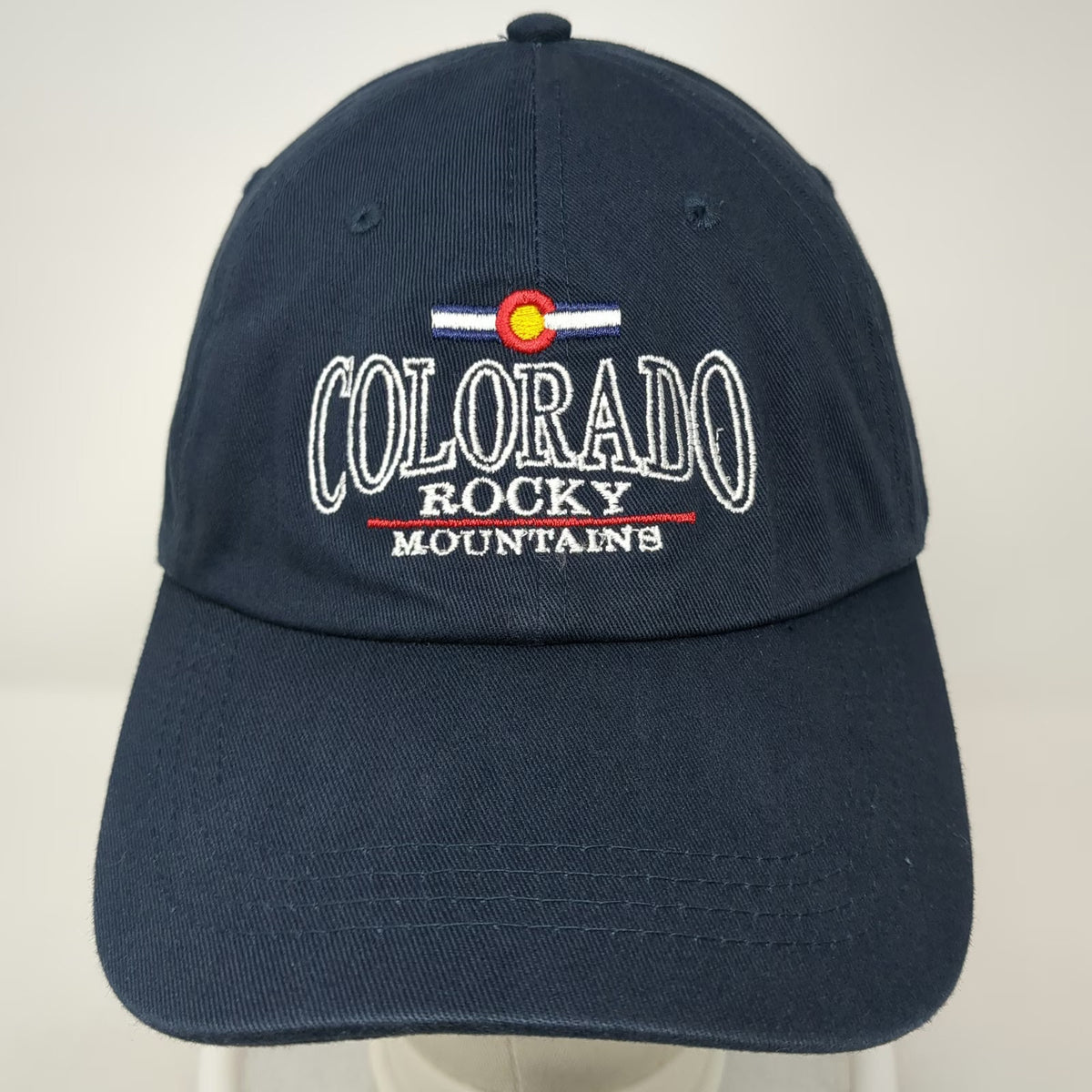 Prairie Mountain Colorado Rocky Mountains Blue One Size Cotton Baseball Cap Hat