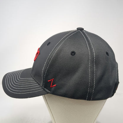 Zephyr Baseball Cap Gray One Size Park City Red Embroidery Performance Mesh Hat