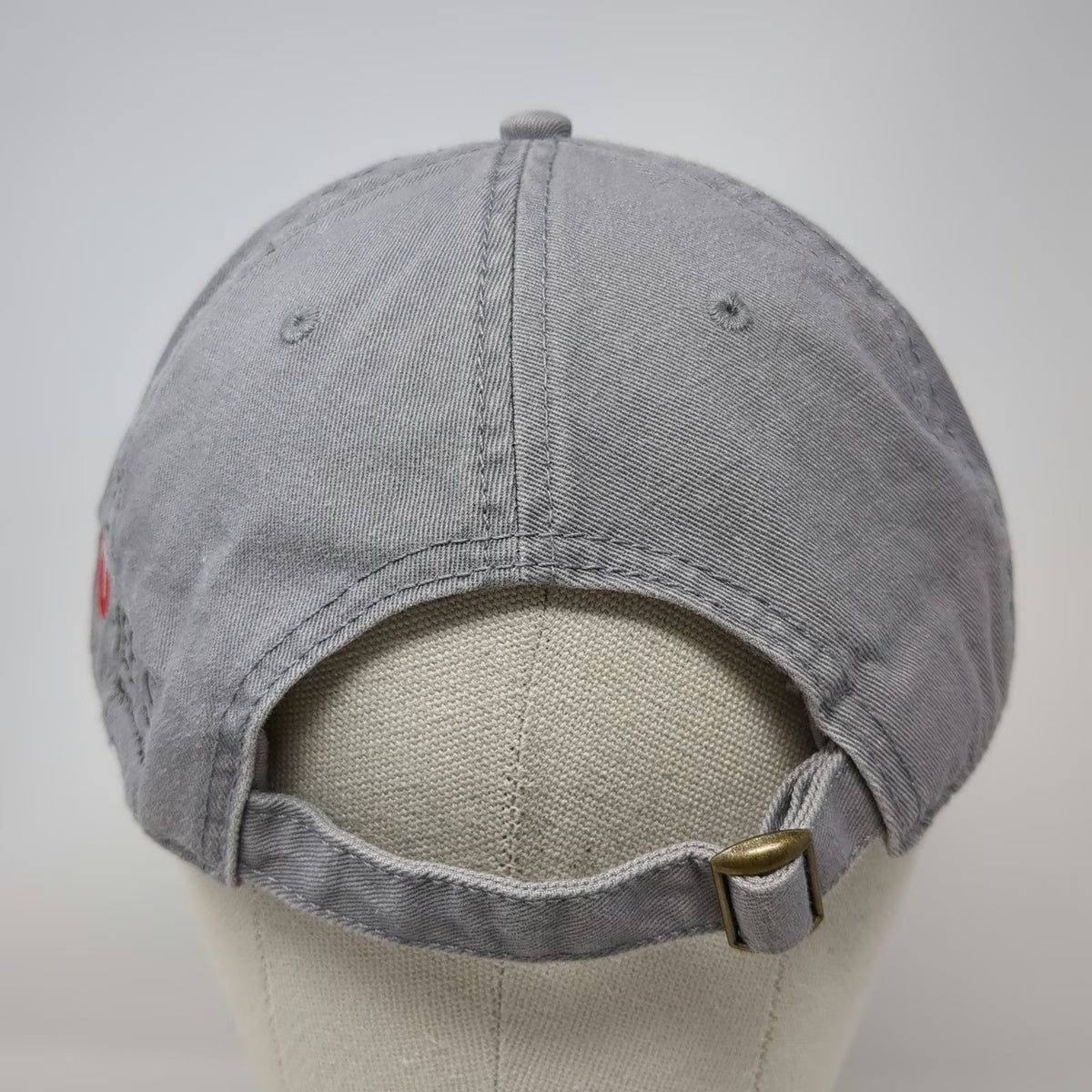 Anvil Baseball Cap Gray Black Red One Size TSheets Summer Camp Hat