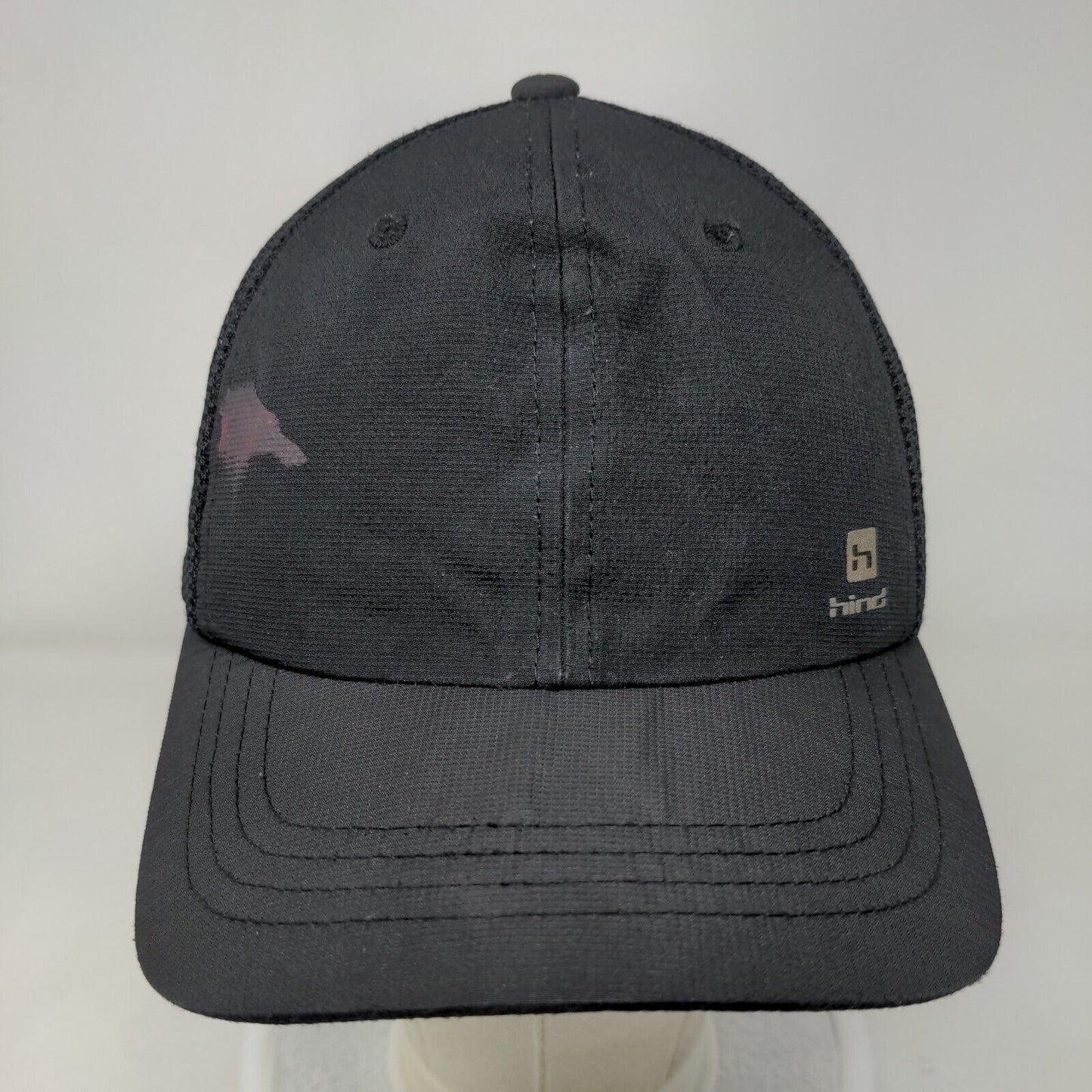 Hind Slideback Mesh Back Trucker Hat Black One Size Adjustable 6 Panel Running