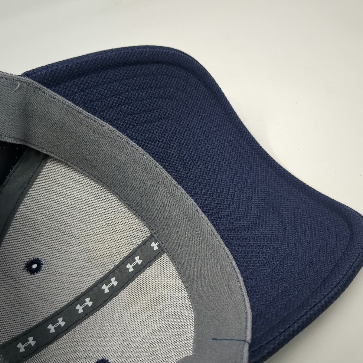 Under Armour Baseball Cap Blue XL Fitted HeatGear Logo Embroidered Sport Hat