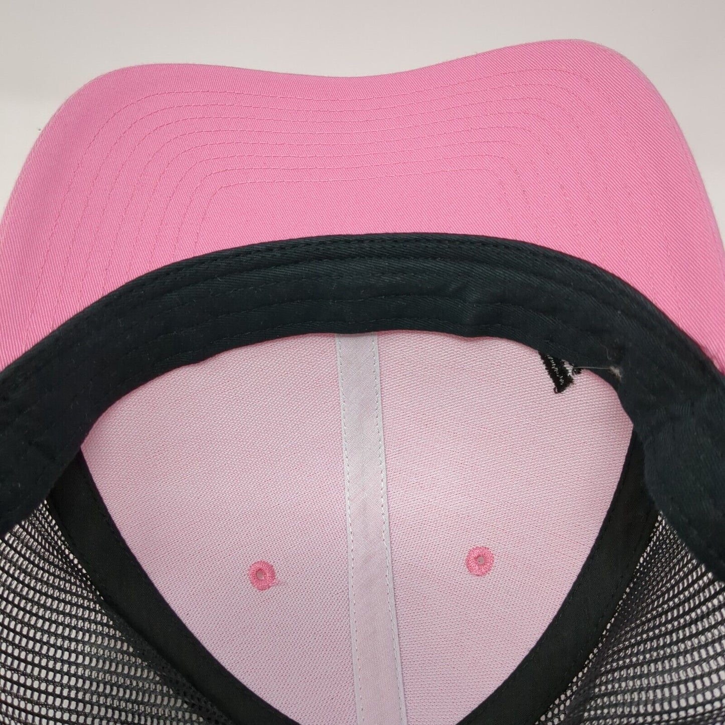 Richardson Snapback Trucker Hat Pink One Size Adjustable Mesh Back 6 Panel