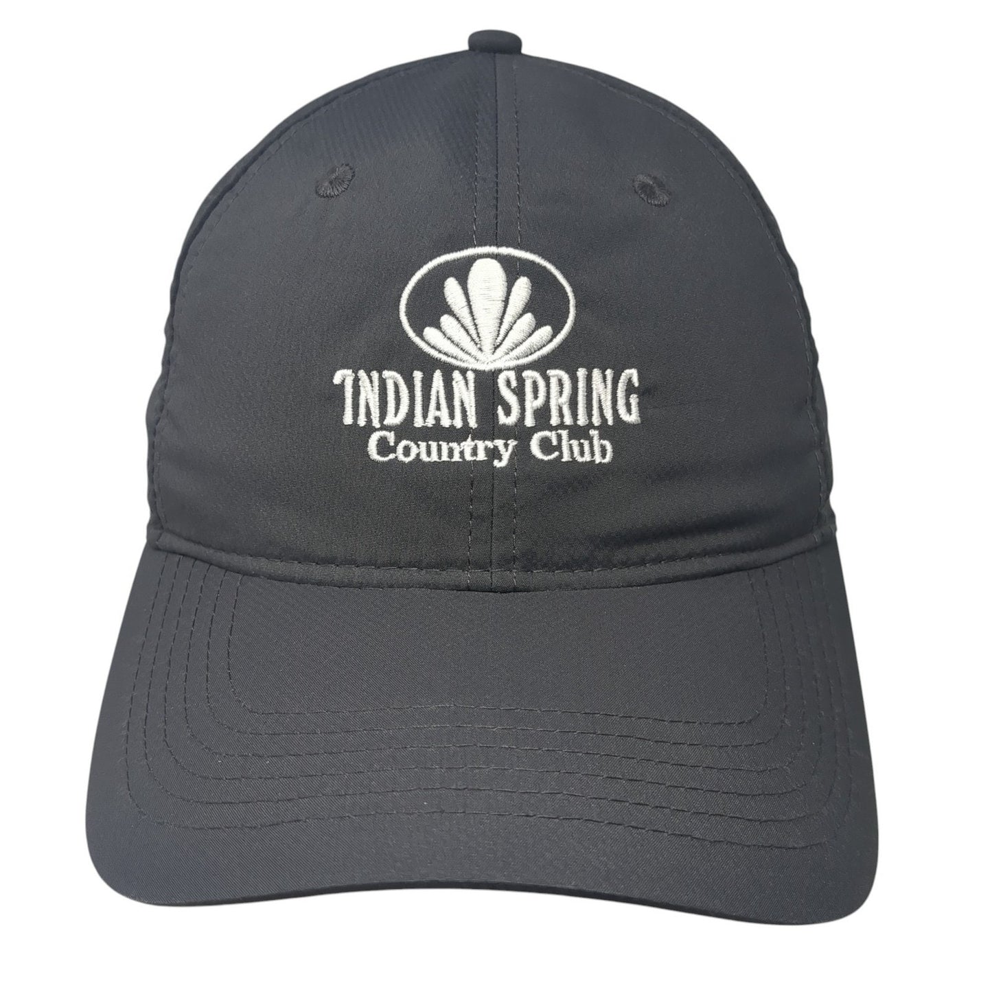 Indian Spring Country Club Baseball Cap Gray One Size Adjustable Mid Fit Ahead