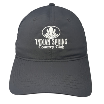 Indian Spring Country Club Baseball Cap Gray One Size Adjustable Mid Fit Ahead