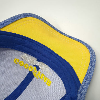Goodyear Baseball Cap Blue One Size Racing Winged Foot Embroidered Strapback Hat