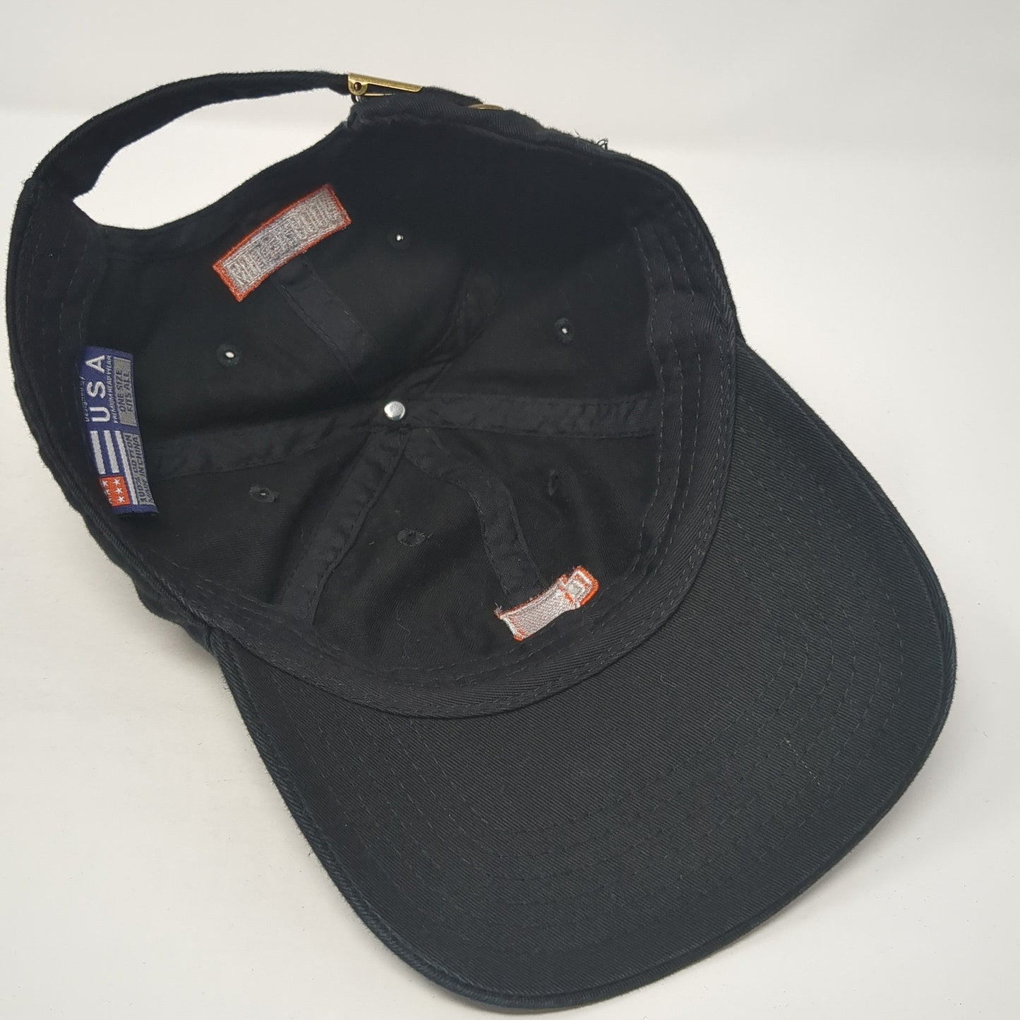Bulletproof Slideback Baseball Cap Black One Size Adjustable Embroidered 6 Panel