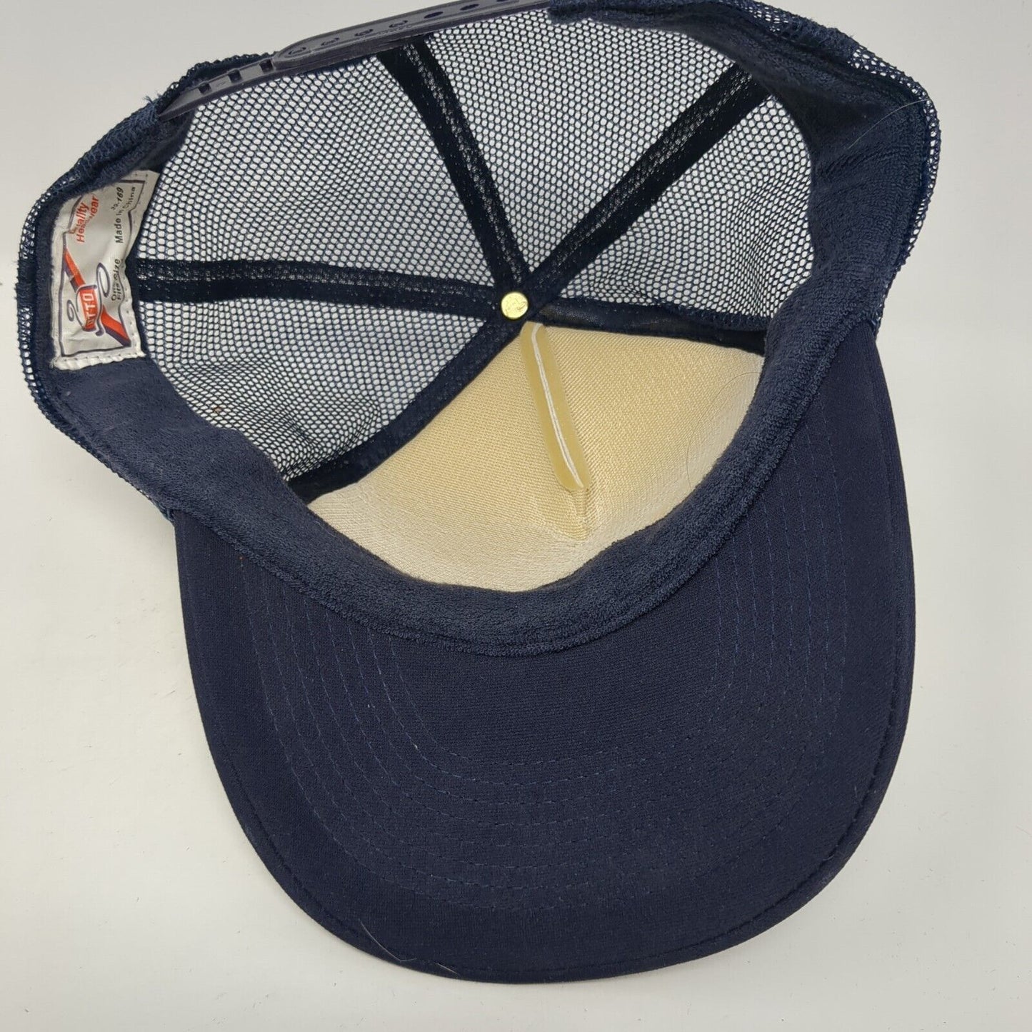 Albertson Intramurals Snapback Rope Trucker Hat Blue One Size Mesh Back