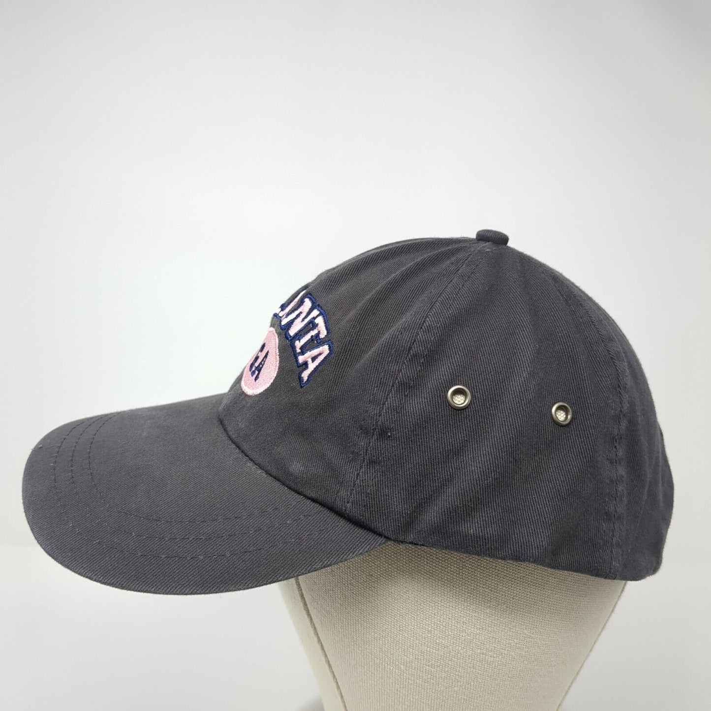 Atlanta GA Slideback Baseball Cap Gray One Size Adjustable Embroidered zkapz