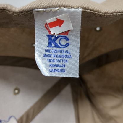 CAST For Kids Foundation Strapback Hat Tan One Size Adjustable Embroidered KC
