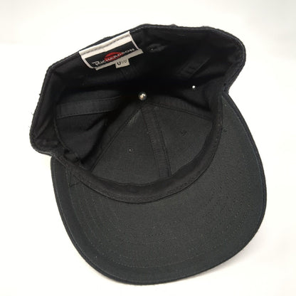 Richardson Pro Model Fitted Hat Black 6 7/8 Solid Blank Vent Holes