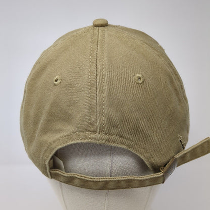 VUORI Baseball Cap Brown One Size Adjustable Embroidered Vented Holes 6 Panel