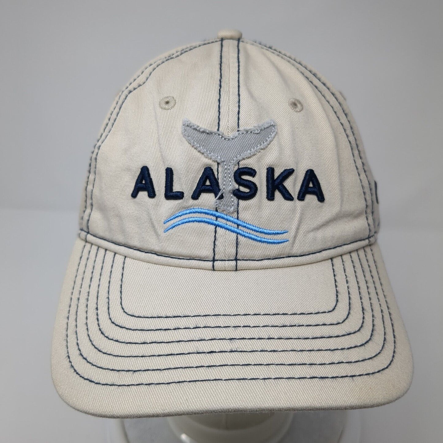 Alaska Strapback Hat Tan One Size Adjustable Embroidered Princess Cruises