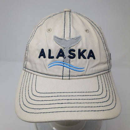 Alaska Strapback Hat Tan One Size Adjustable Embroidered Princess Cruises