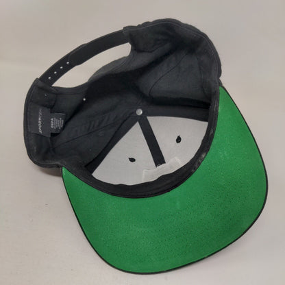Game Up Snapback Hat Black OSFA Embroidered 6 Panel Sport-Tek