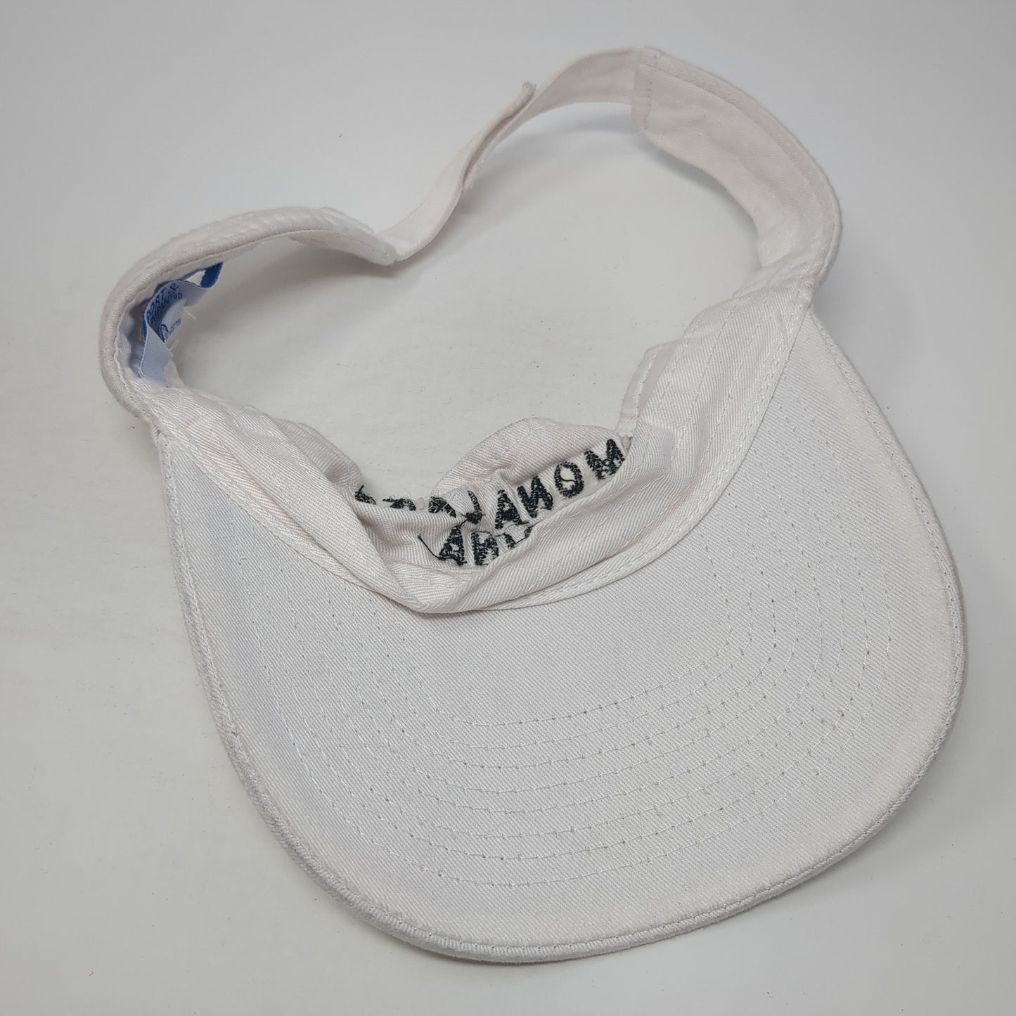 Pomona Lake Marina Sun Visor Cap White One Size Adjustable Port & Company