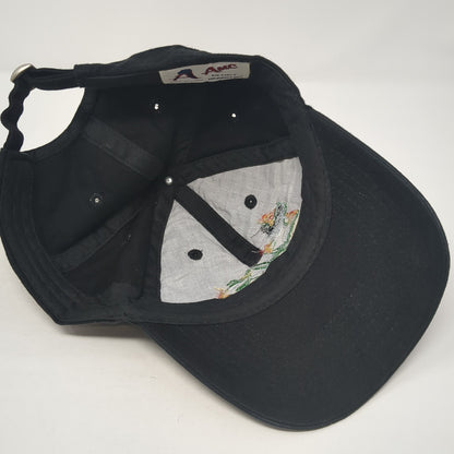 Geico Slideback Hat Black One Size Adjustable Embroidered AMC Deluxe