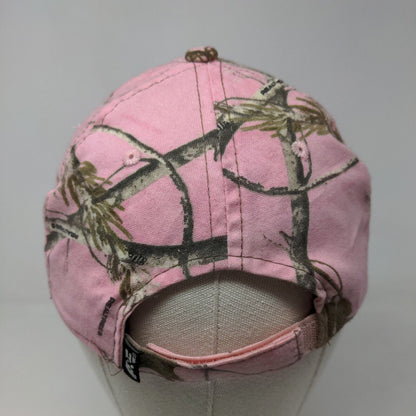 A&E Women's Strapback Hat Pink Camo Size OSFM Embroidered Duck Dynasty Logo