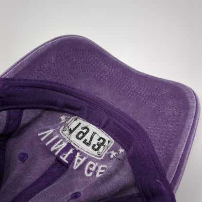 Vintage 1973 Aged To Perfection Slideback Hat Purple OSFA Embroidered 6 Panel