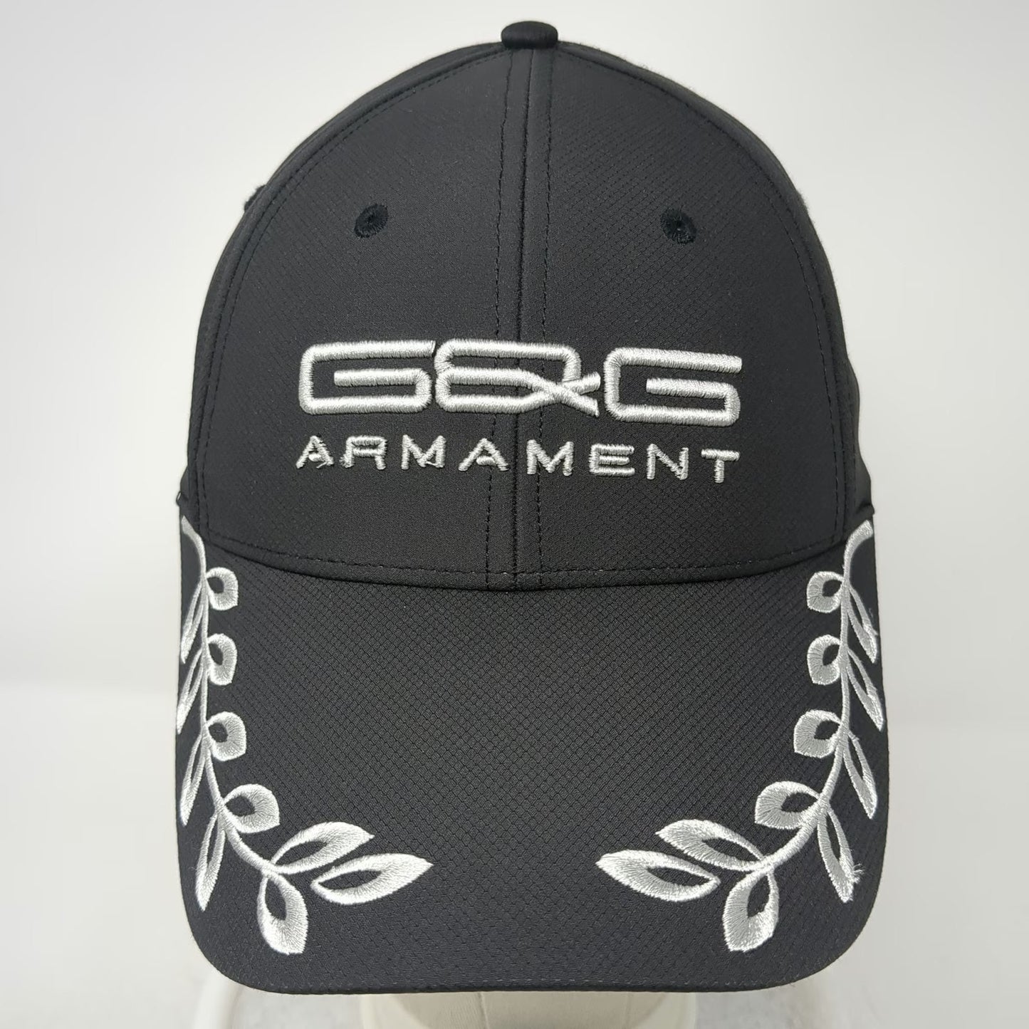 G&G Armament Baseball Cap Black OSFM Laurel Leaves Kanji Tactical Airsoft Hat