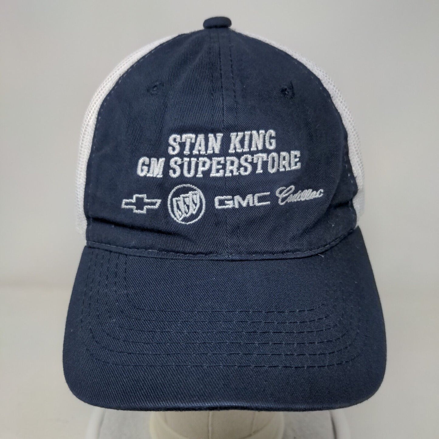 Stan King GM Superstore Strapback Trucker Hat Blue OSFM Adjustable Mesh Back