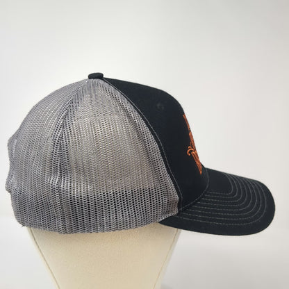 Richardson Trucker Hat Black Gray One Size Mesh Snapback Copper Brothel Brewery