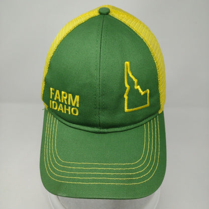 Farm Idaho Snapback Trucker Hat Multicolor OSFM Mesh Back John Deere