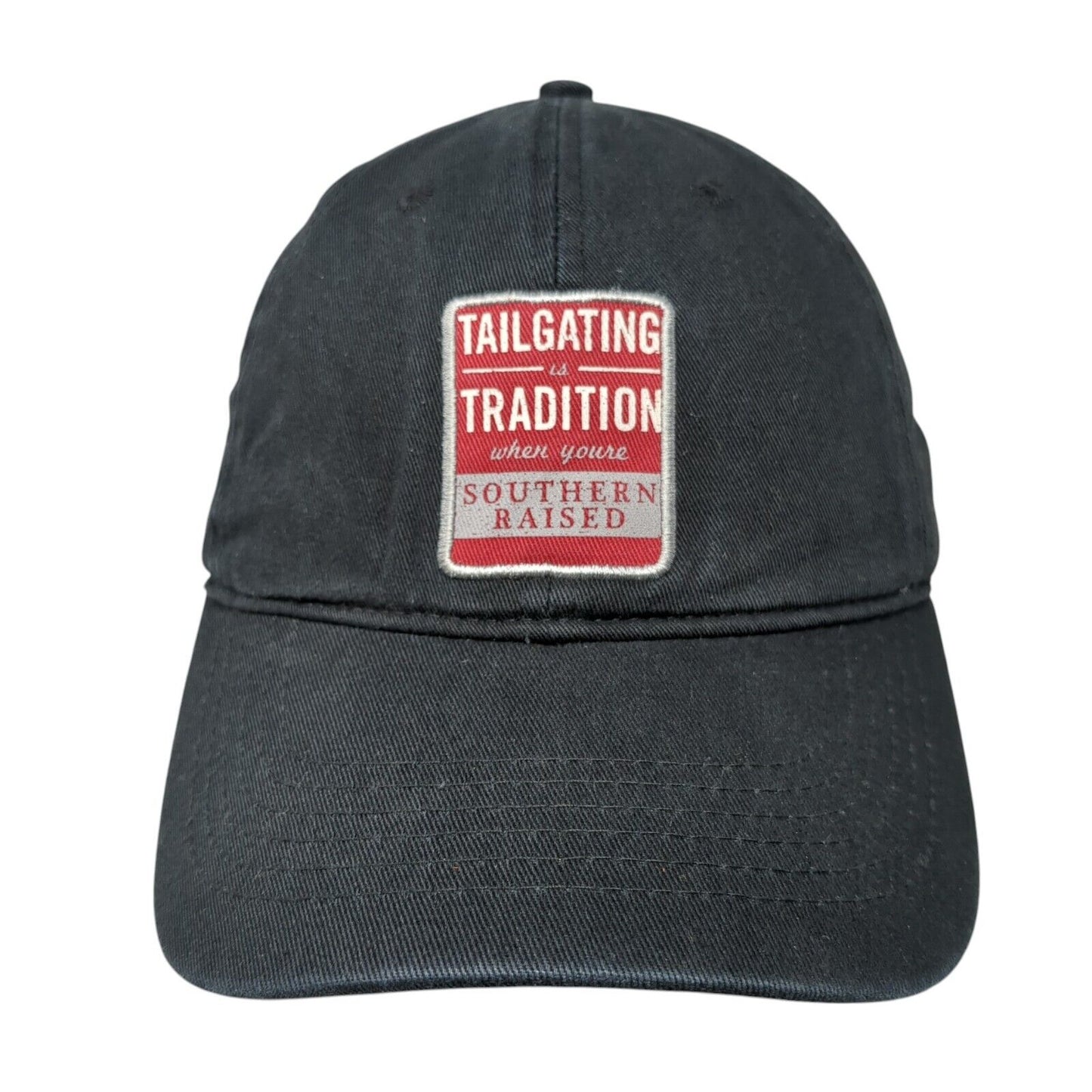 Tailgating is Tradition When Youre Southern Raised Slideback Hat Black OS SR
