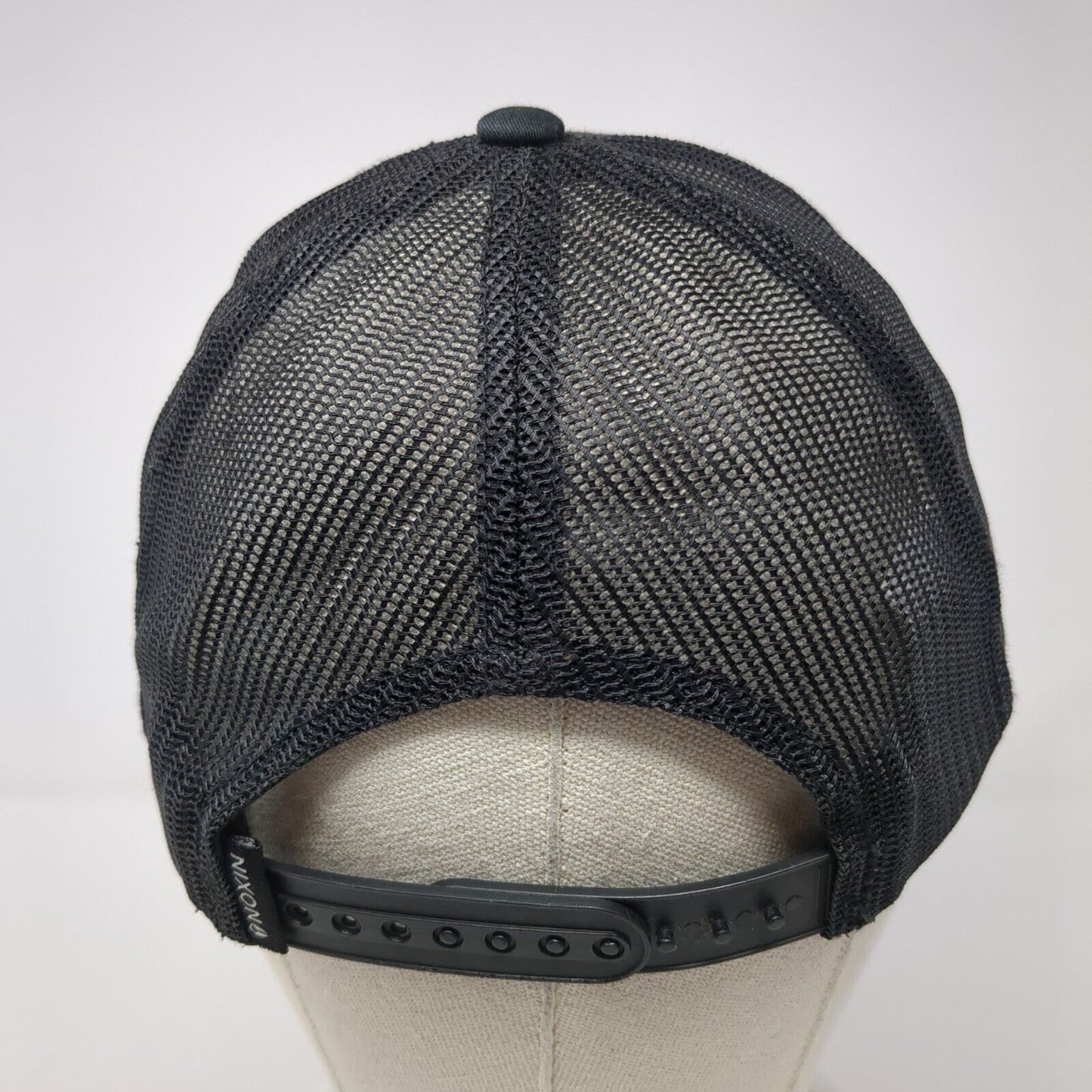 Nixon Snapback Trucker Hat Black One Size Mesh Back Adjustable Yupoong