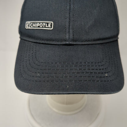 Chipotle Strapback Hat Black One Size Adjustable Embroidered Loomstate