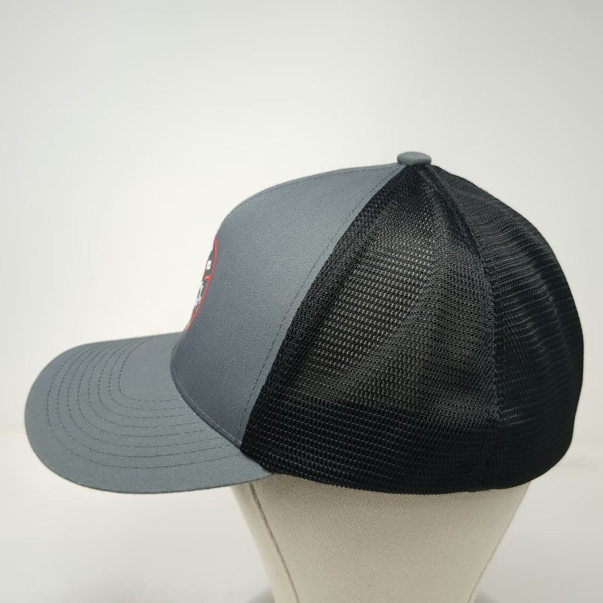 Pacific Headwear Baseball Cap Gray XL Aztec Welding LLC Fitted Mesh Hat Workwear