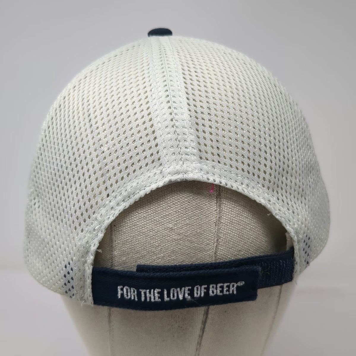 Samuel Adams Blue Baseball Cap One Size Mesh Beer Logo Strapback Hat Boston Brew