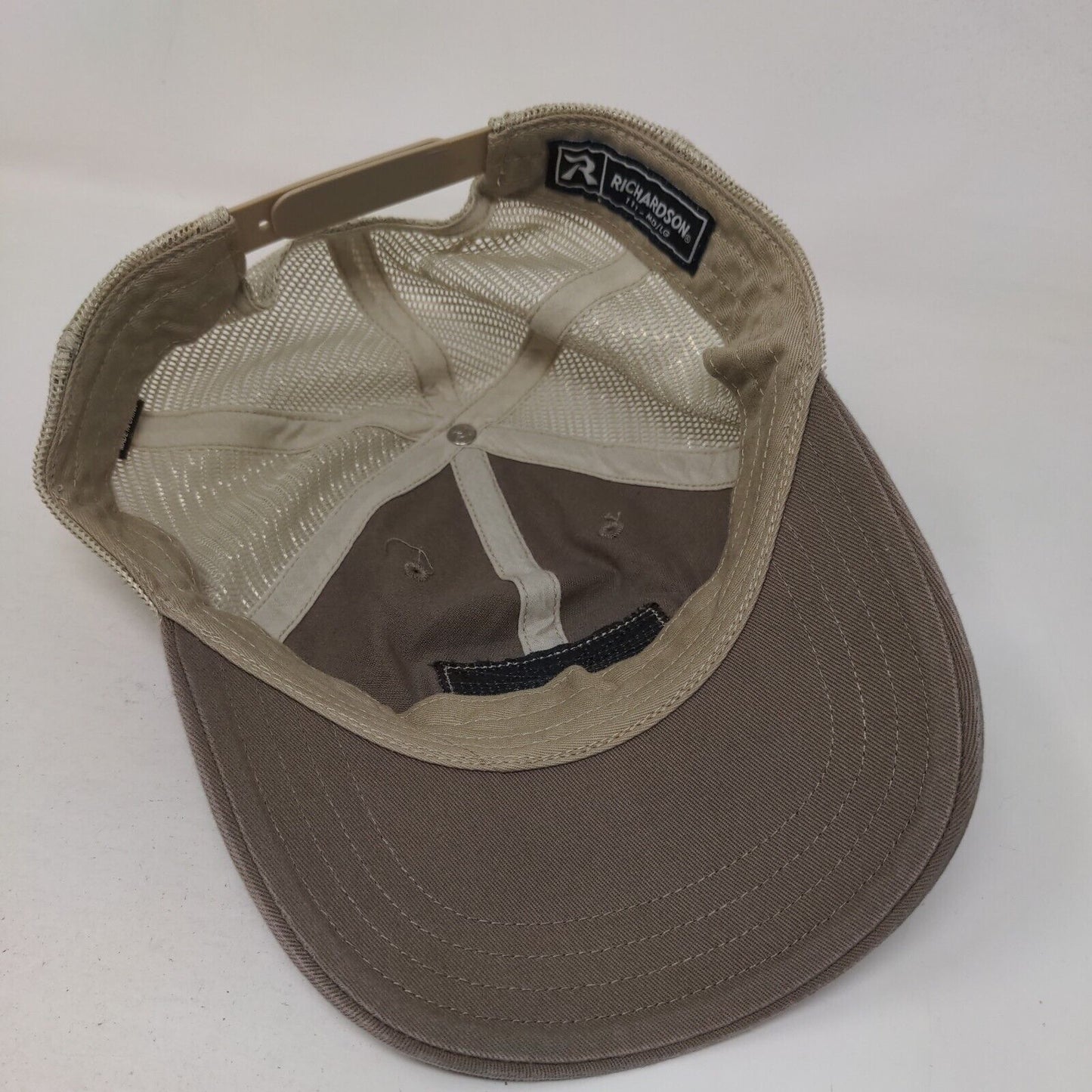 Great Alaska Sporting Clay Classic Snapback Trucker Hat Tan M/L Mesh Back