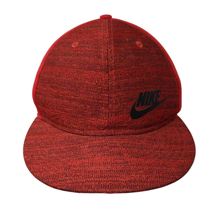 Nike True Snapback Hat Red One Size Adjustable Swoosh Vent Holes