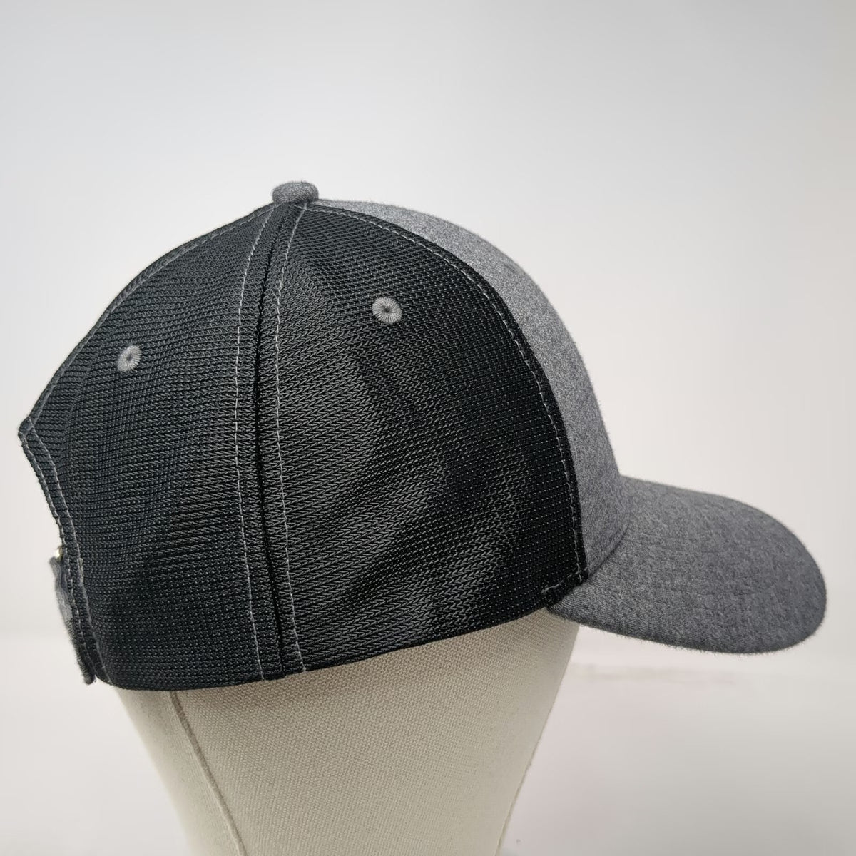 Cap America Baseball Cap Gray One Size Mesh Back Slideback Boise Turn Key Hat