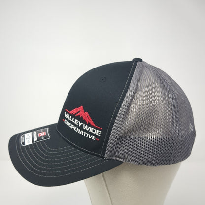 Valley Wide Cooperative Snapback Trucker Hat Black One Size Adjustable
