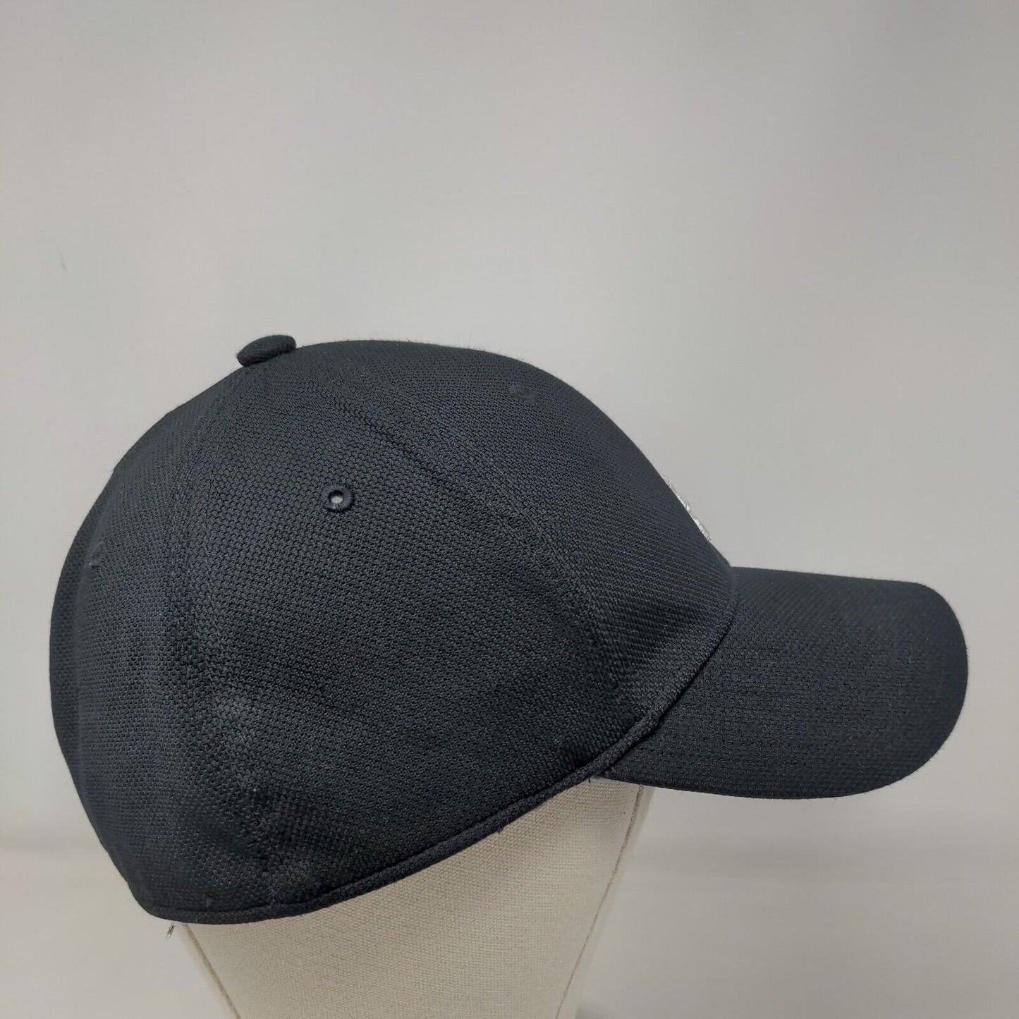 Adidas 3 Stripes Fitted Hat Back One Size Embroidered Logo Climalite