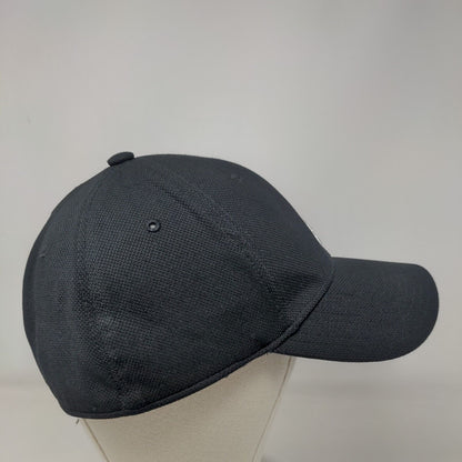 Adidas 3 Stripes Fitted Hat Back One Size Embroidered Logo Climalite