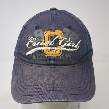 Cruel Girl Athletic Dept. Baseball Cap Blue One Size Adjustable Embroidered