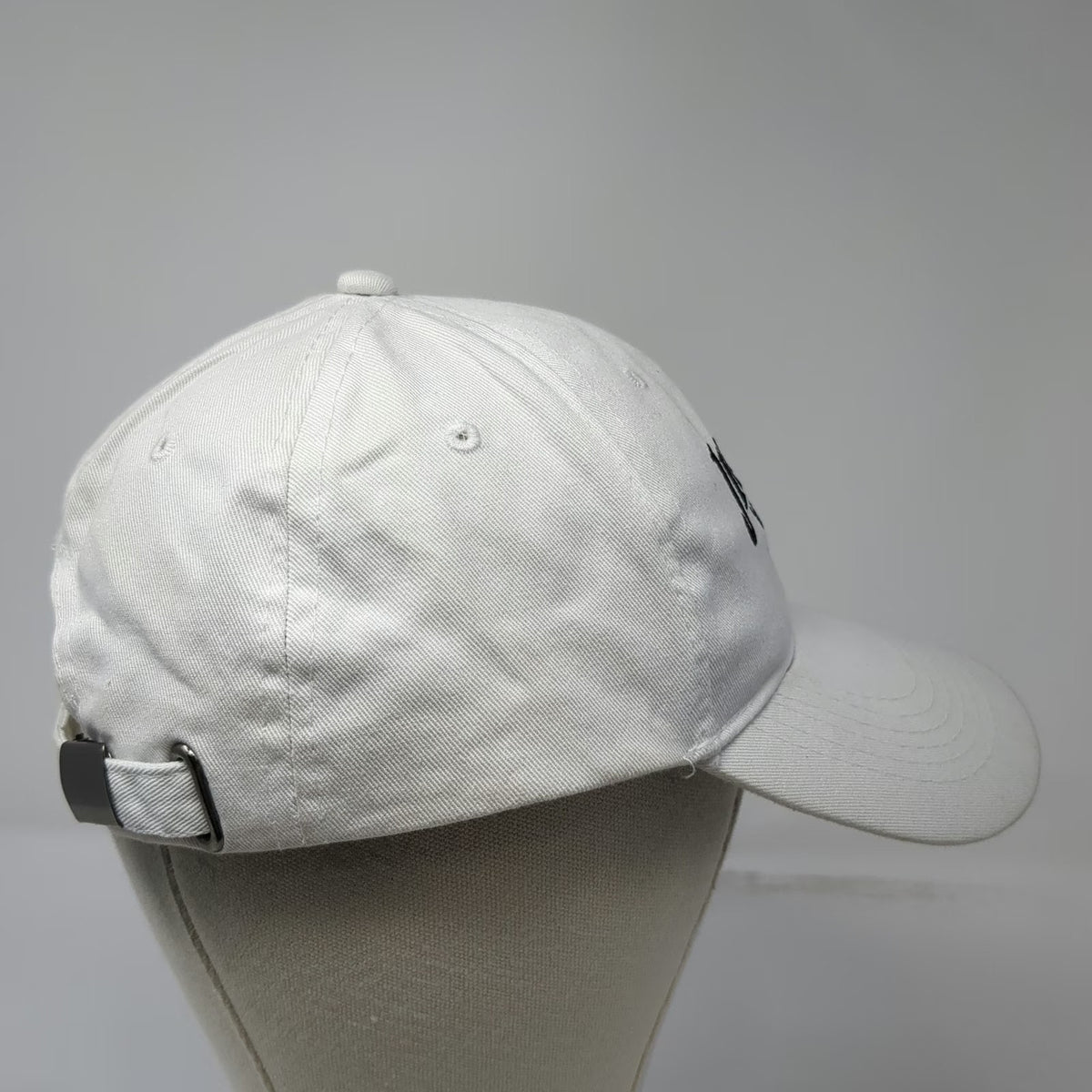 Jim Beam Vanilla Baseball Cap White One Size Slideback Side Patch Cotton Hat
