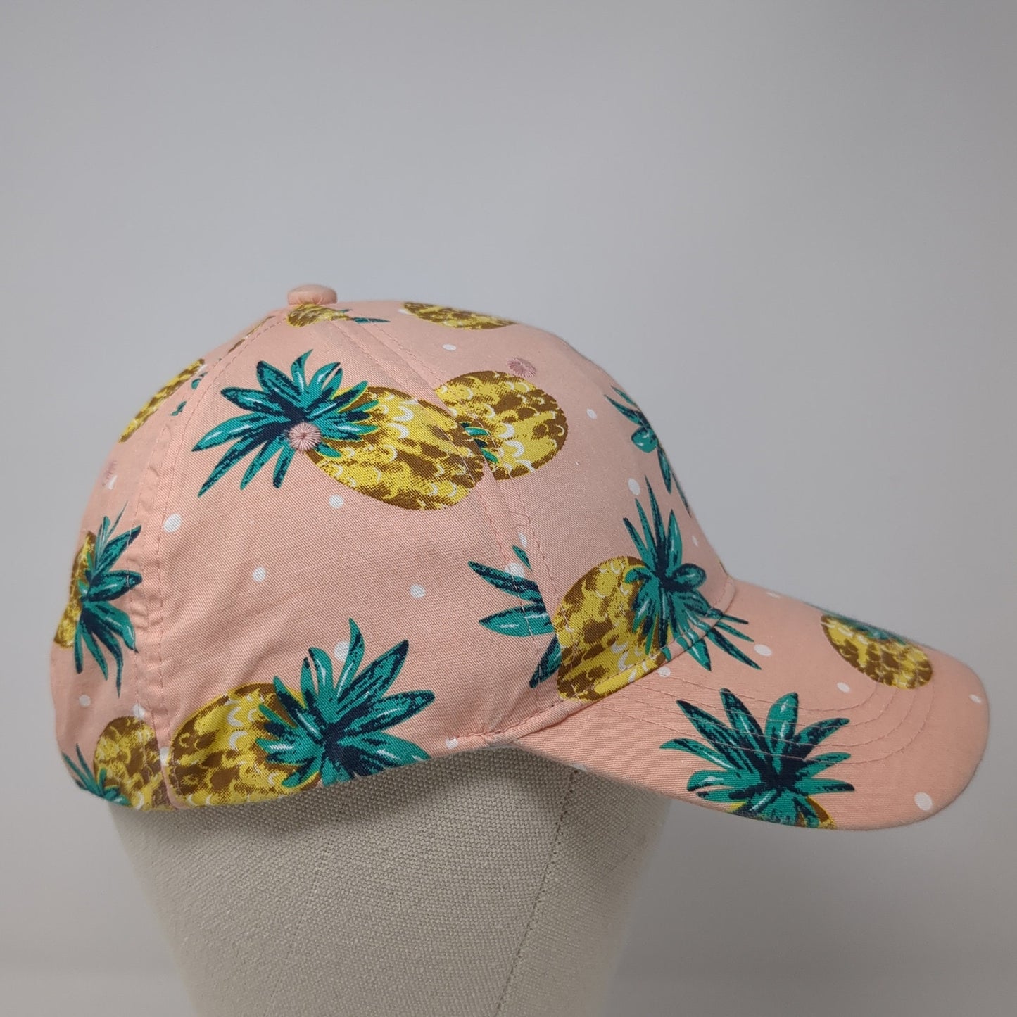 Cruise Club Strapback Baseball Cap Multicolor OS Adjustable Pineapple Print