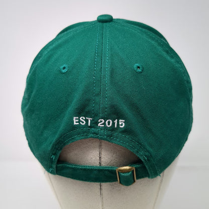Getaway Baseball Cap Green One Size Slideback Hat EST 2015 Cotton Unstructured