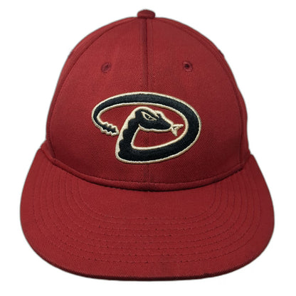 Arizona Diamondbacks MLB OC Sports Baseball Cap Red M Fitted Embroidered Logo