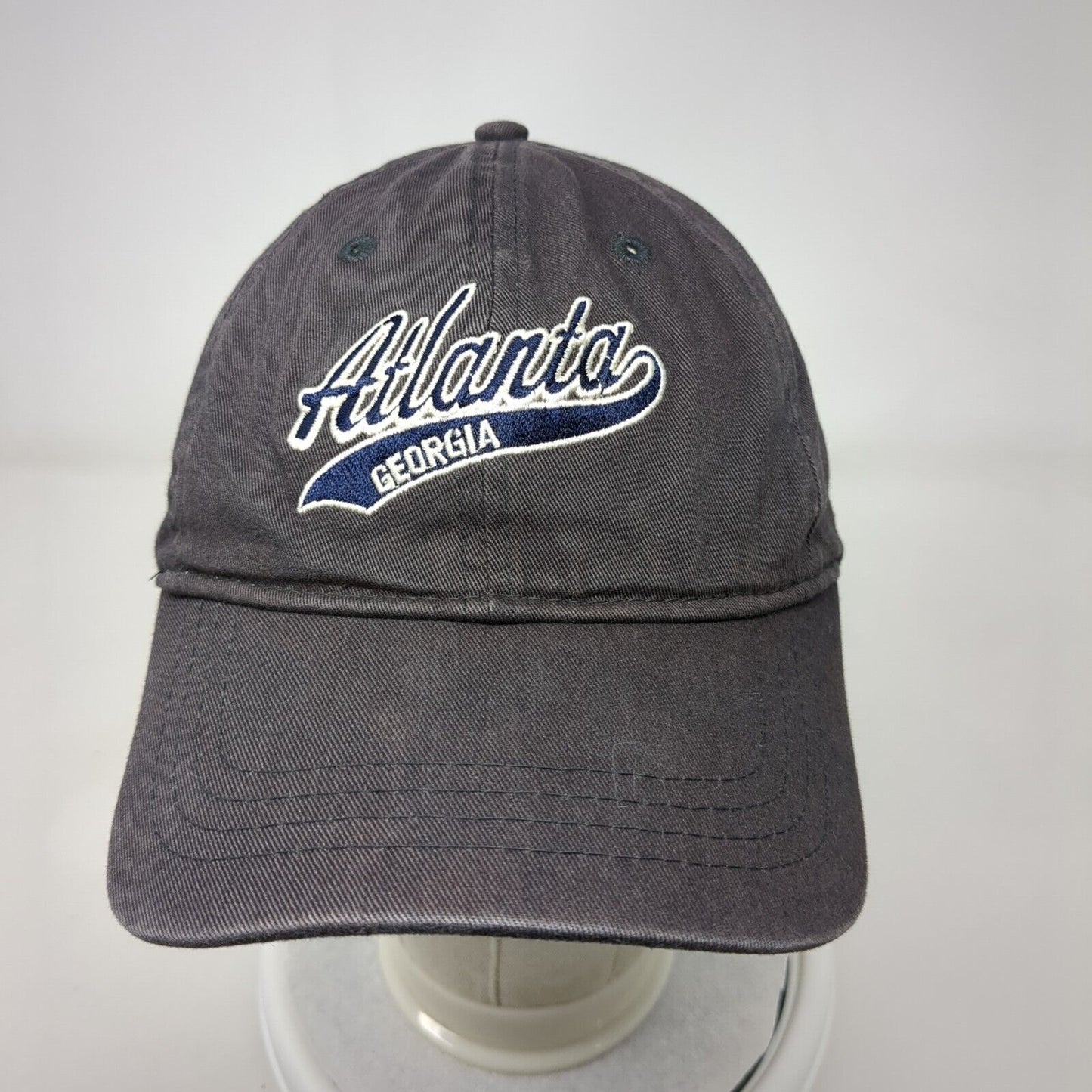 Atlanta Georgia Slideback Hat Gray One Size Adjustable Embroidered The Game