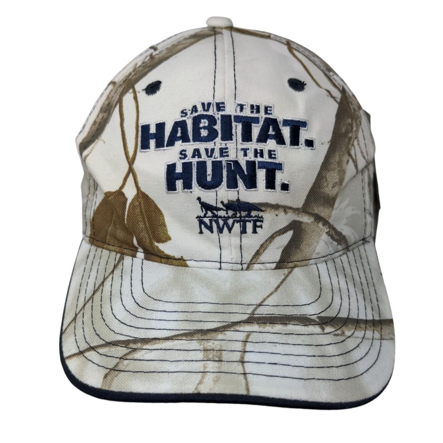 Save The Habitat Save The Hunt NWTF Strapback Hat Camo OSFM W/Tags